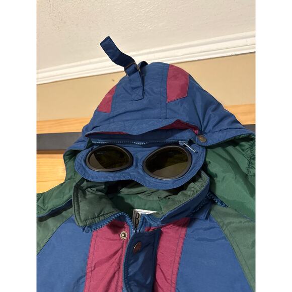 Vintage Billy The Kid Winter Coat with Detachable Goggles Size 7 Rare Blue Green - Picture 2 of 8